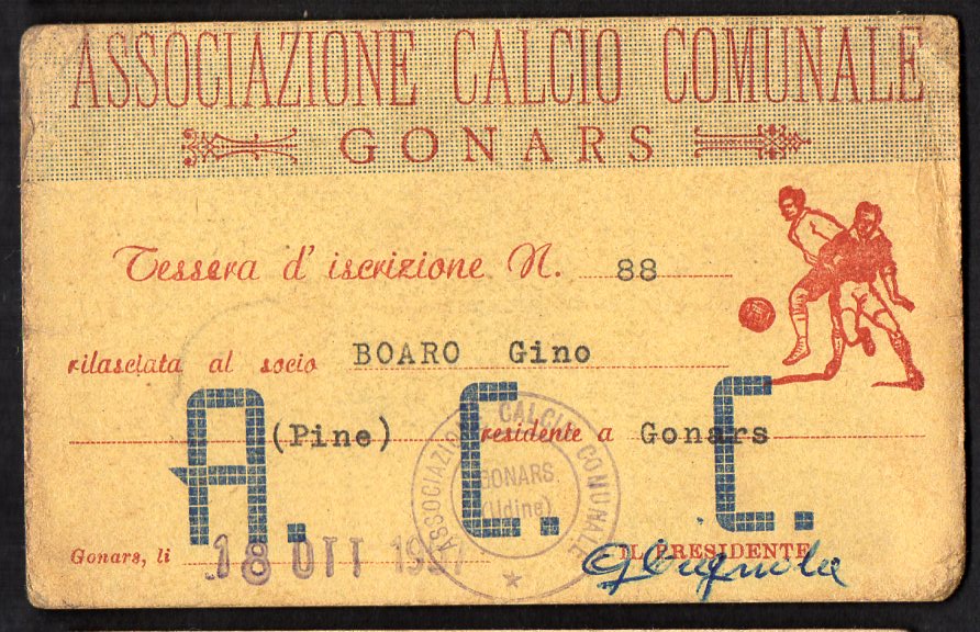 A.C.C. Gonars 1957-68